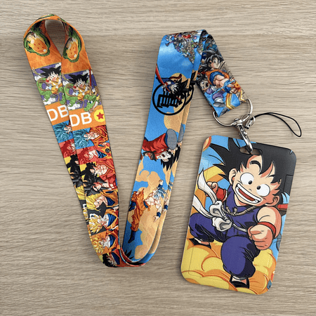 Lanyard + porta credencial Dragón ball z 