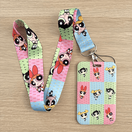 Lanyard + porta credencial 3 chicas superpoderosas 