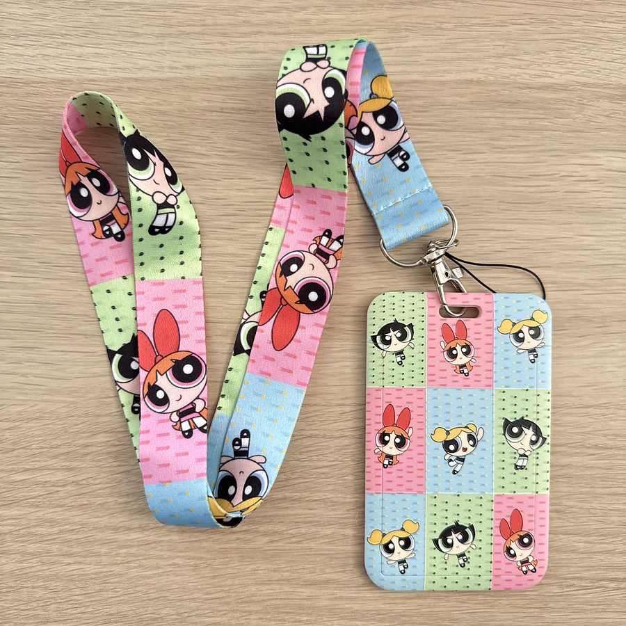 Lanyard + porta credencial 3 chicas superpoderosas 