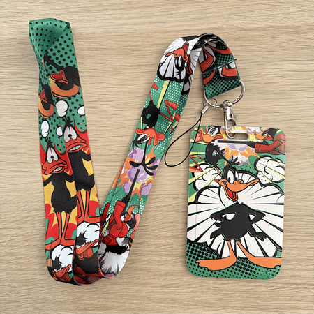 Lanyards + portacredencial pato donald 