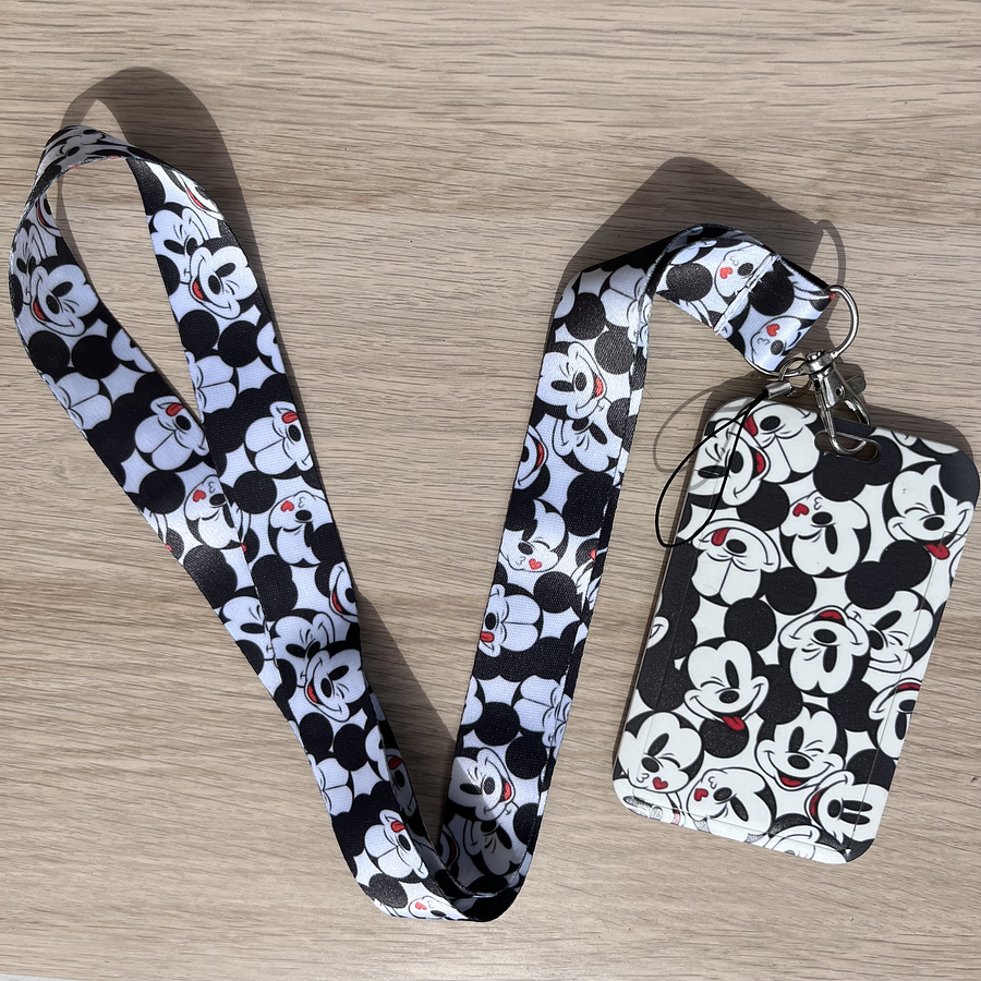 Lanyard + porta credencial Mickey