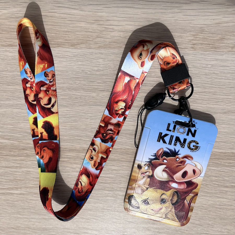 Lanyard + porta credencial Rey León