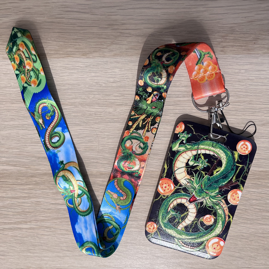 Lanyard + porta credencial Dragón Ball 