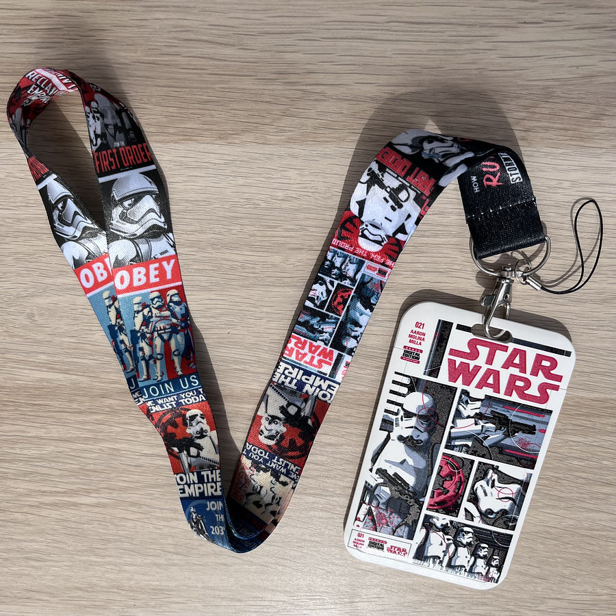 Lanyard + porta credencial Star Wars