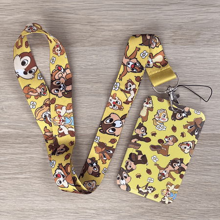 Lanyard + porta credencial Ardillas