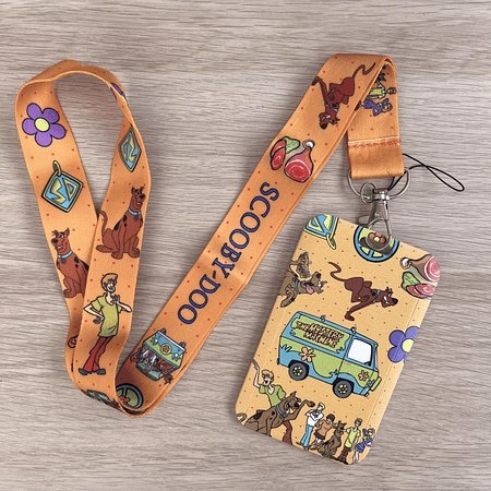 Lanyard + porta credencial Scooby Doo