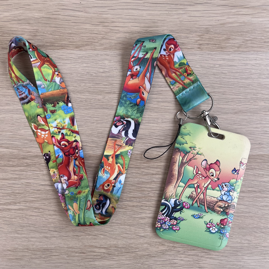 Lanyard + porta credencial Bambi