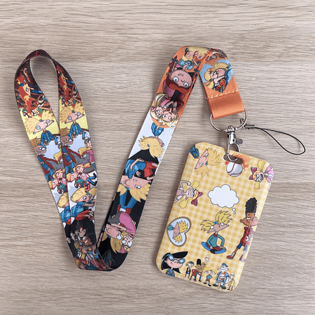 Lanyard + porta credencial Hey Arnold