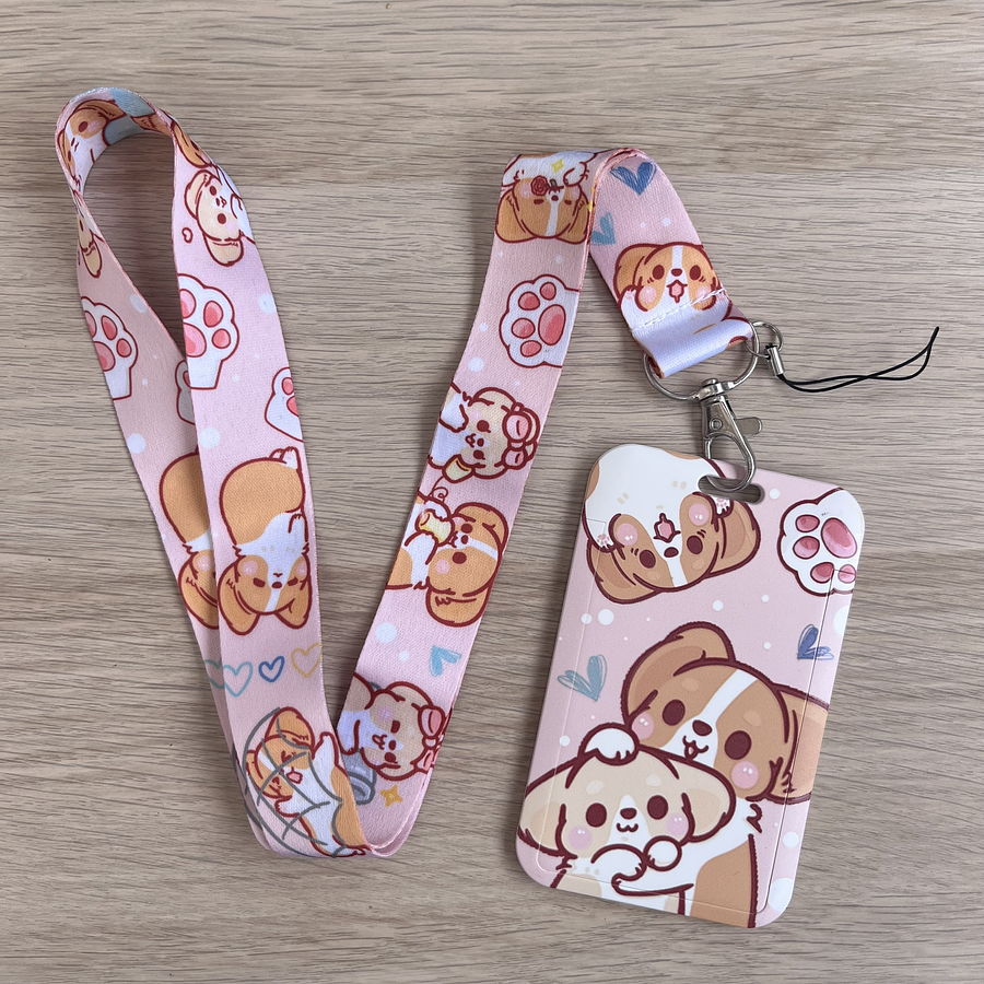 Lanyard + porta credencial Perros