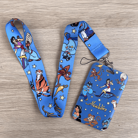 Lanyard + porta credencial Aladdín