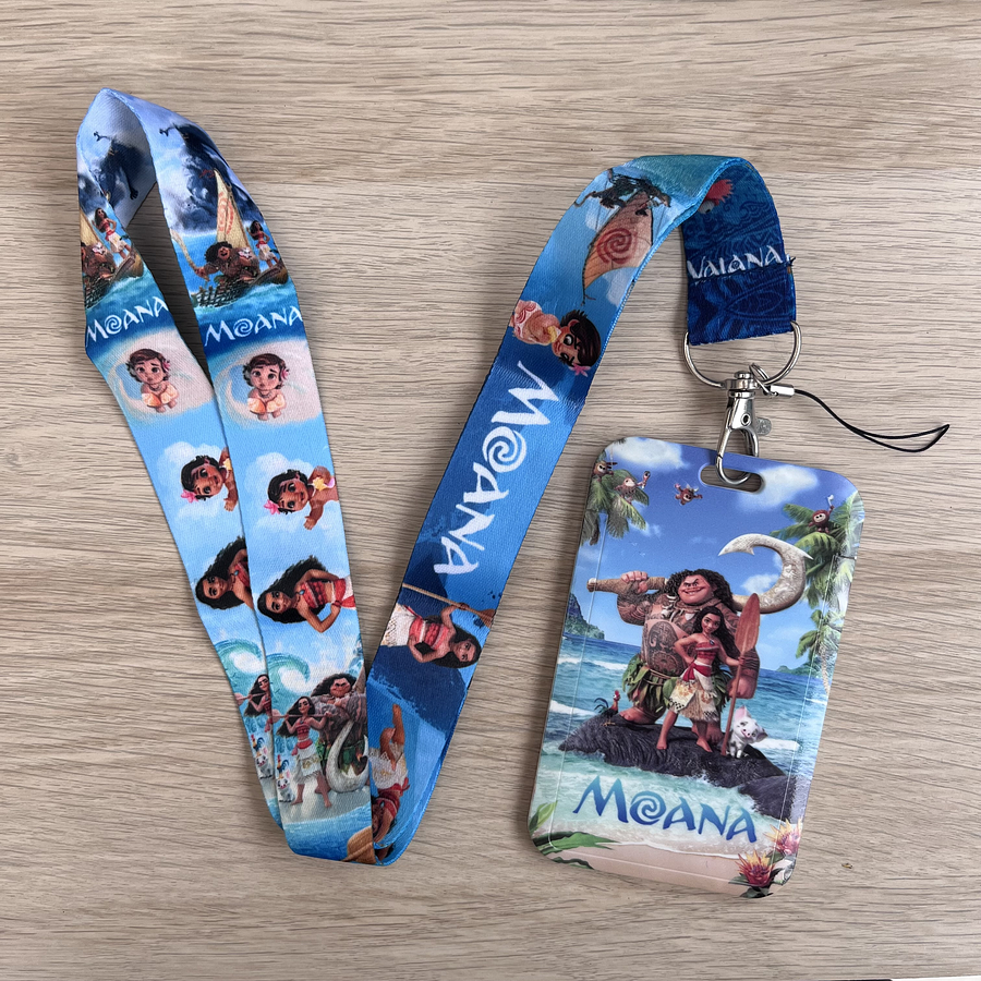 Lanyard + porta credencial Moana