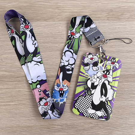 Lanyard + porta credencial Gato Silvestre