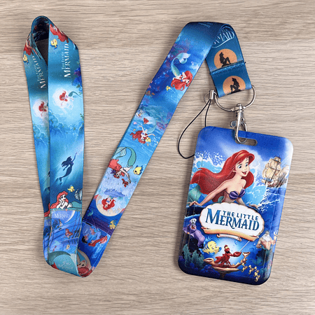 Lanyard + porta credencial La Sirenita 