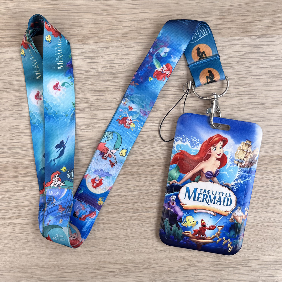 Lanyard + porta credencial La Sirenita 