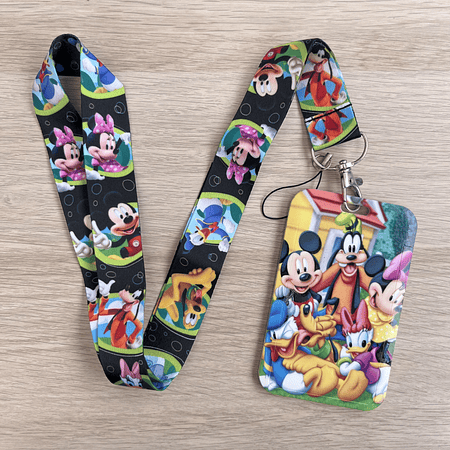 Lanyard + porta credencial Club Mickey