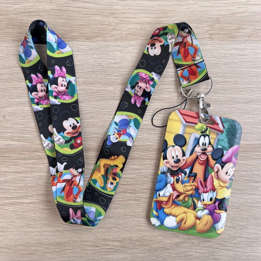 Lanyard + porta credencial Club Mickey