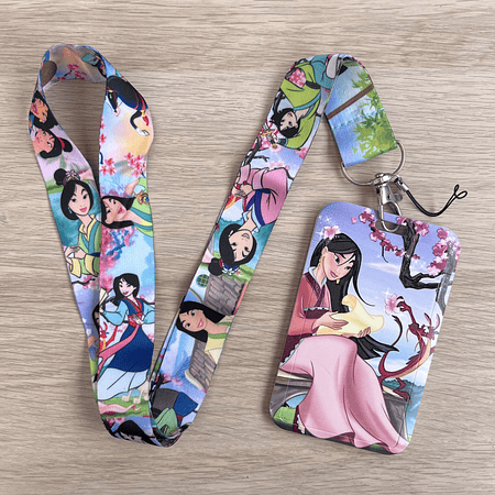 Lanyard + porta credencial Mulán