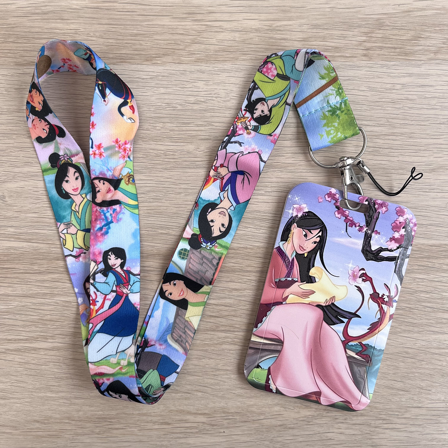 Lanyard + porta credencial Mulán