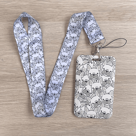 Lanyard + porta credencial Pug