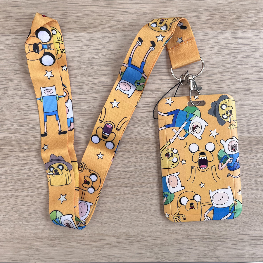 Lanyard + porta credencial Hora de Aventura