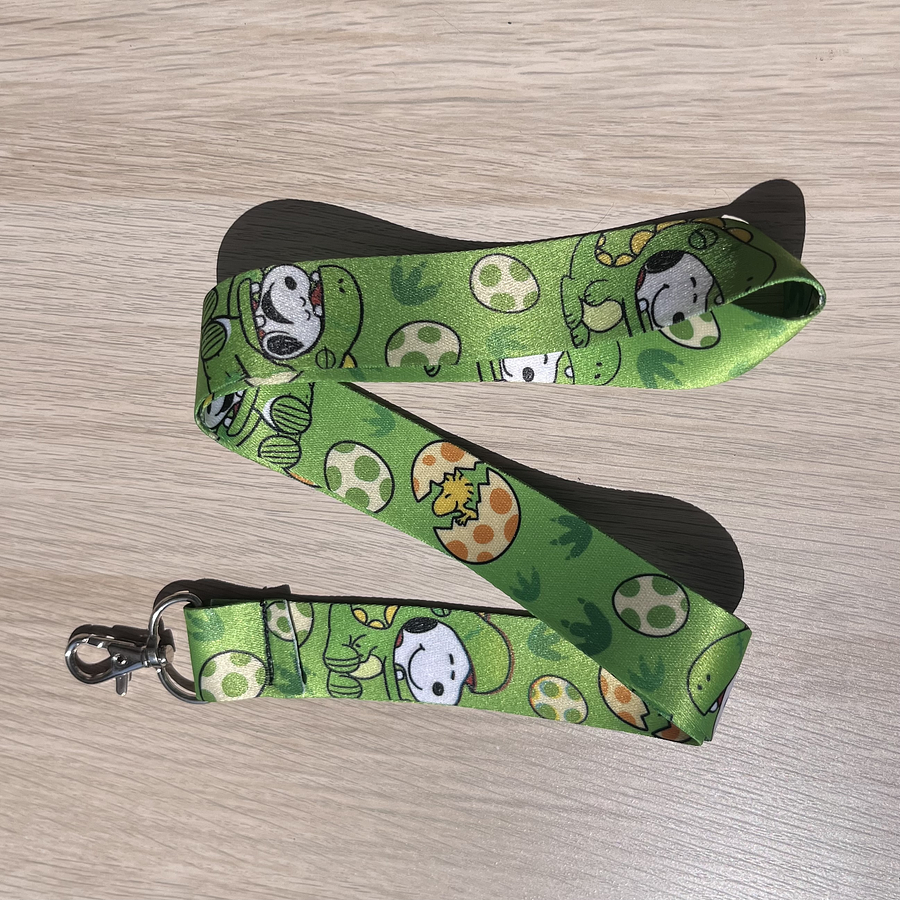 Lanyard Snoopy Verde
