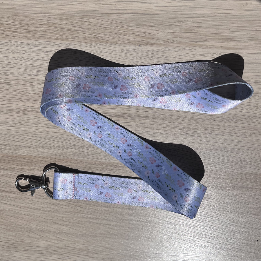 Lanyard Flores Celeste 