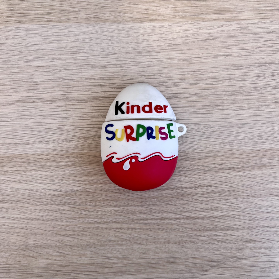 Funda airpods gen. 1 y 2 diseño “Kinder Sorpresa”