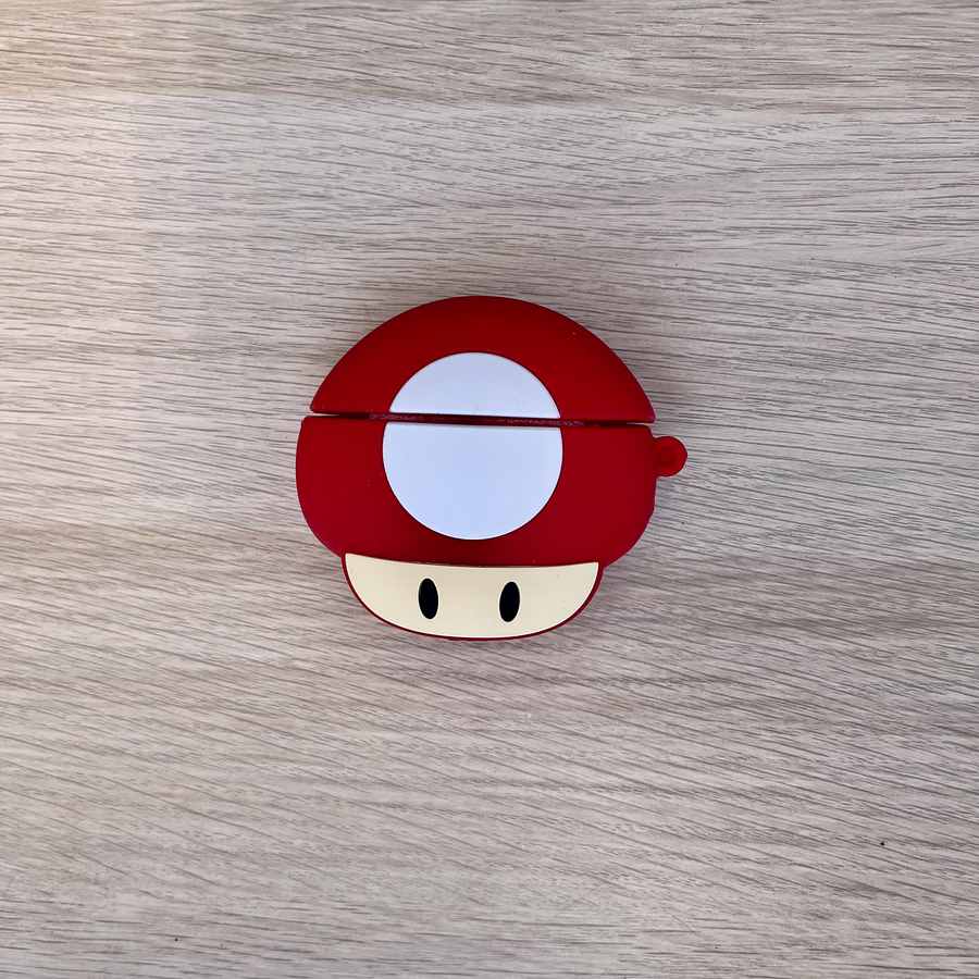 Funda airpods gen. 1 y 2 diseño “Hongo Mario Bros”