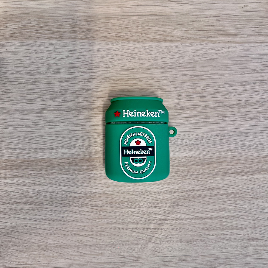 Funda airpods gen. 1 y 2 diseño “Heineken”