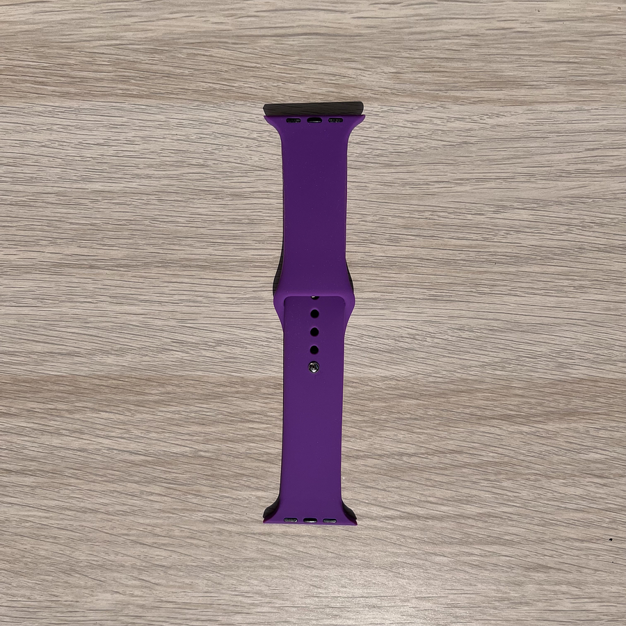 Correa silicona color Morado Apple Watch 42- 44- 45- 49 mm