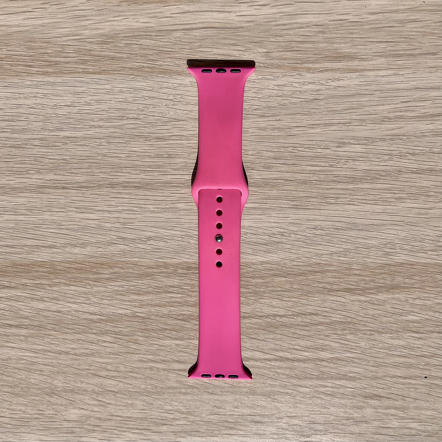 Correa silicona color Fucsia Apple Watch 42- 44- 45- 49 mm