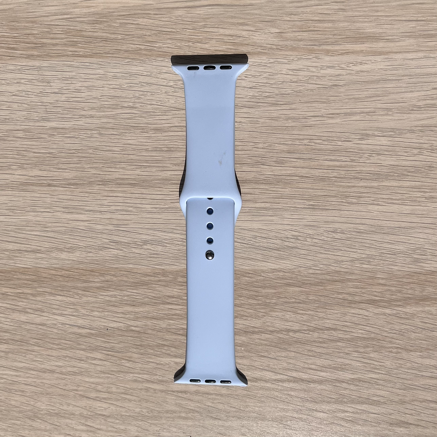Correa silicona Apple Watch color Celeste pastel 42- 44 mm