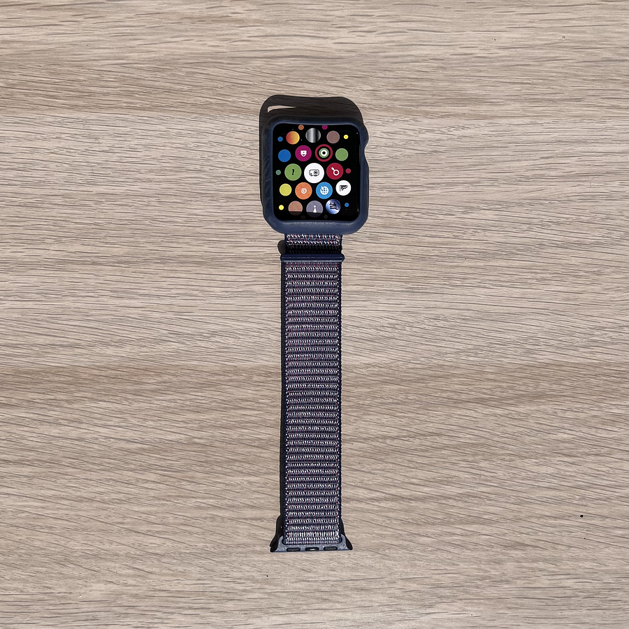Correa Apple Watch Tela color Azul marino 42 mm