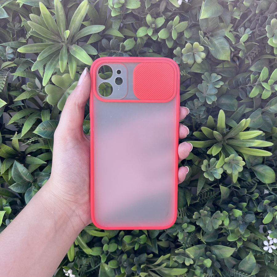 Carcasa Iphone 11 Transparente con bordes de colores