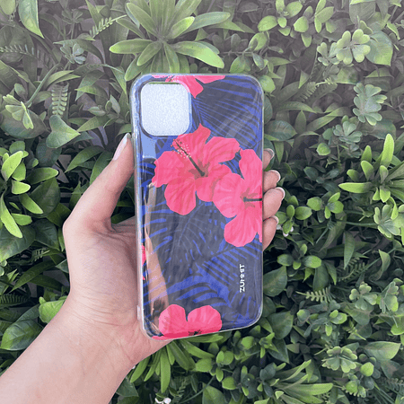 Carcasa Iphone 11 diseño Flores hawaianas 