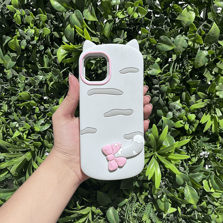 Carcasa Iphone 11 diseño Gato gris
