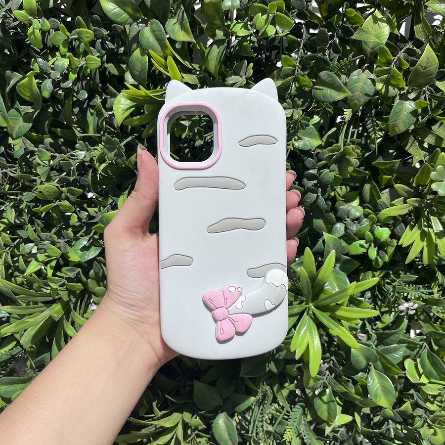 Carcasa Iphone 11 diseño Gato gris