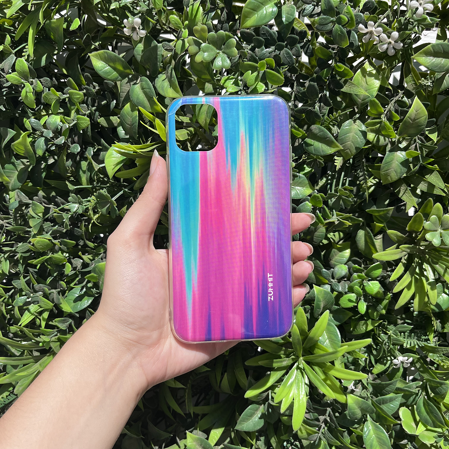 Carcasa Iphone 11 diseño líneas de colores