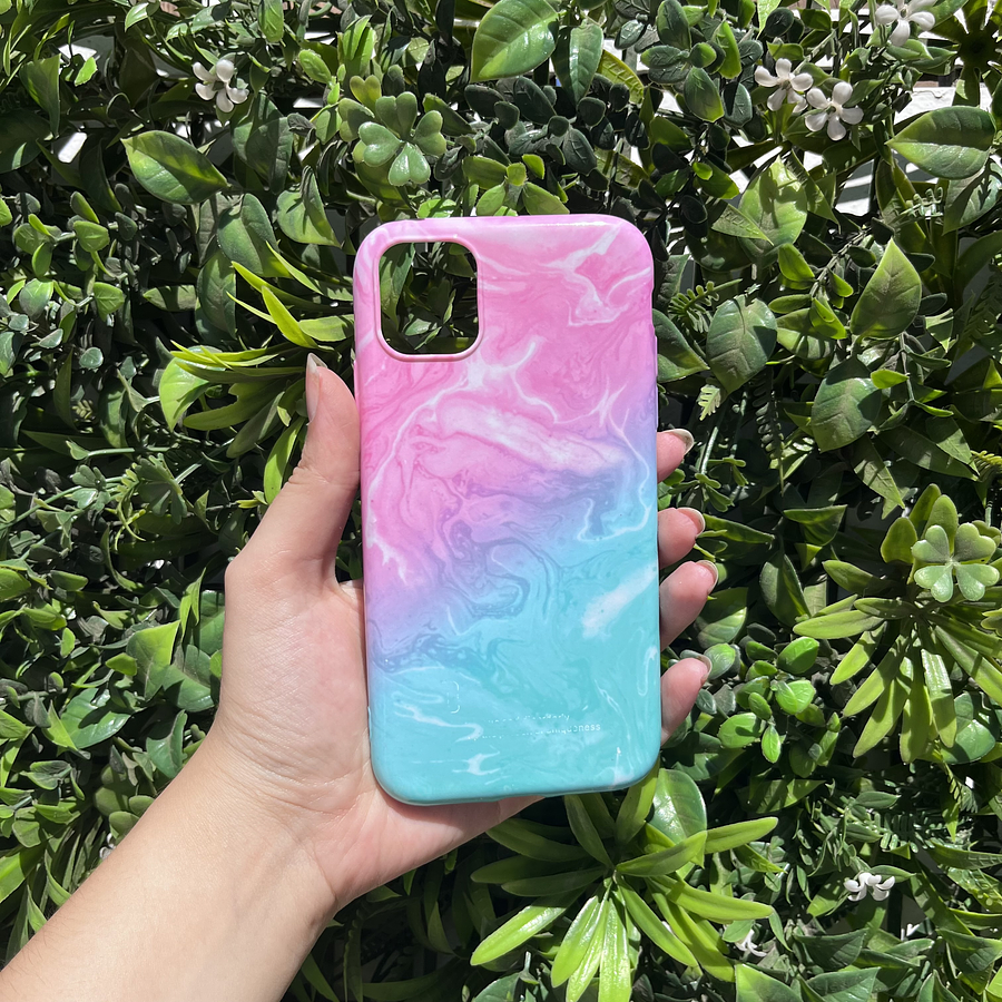 Carcasa Iphone 11 diseño 3 colores olas