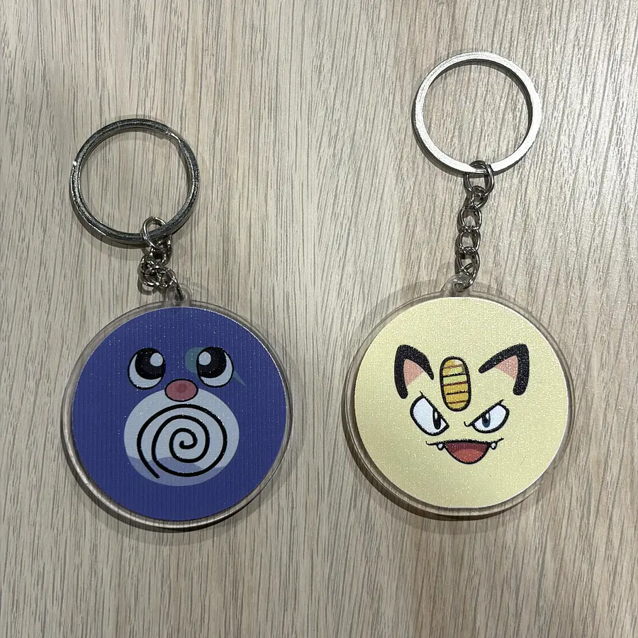 Llavero acrílico Pokemon 