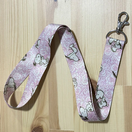 Lanyards snoopy rosas 