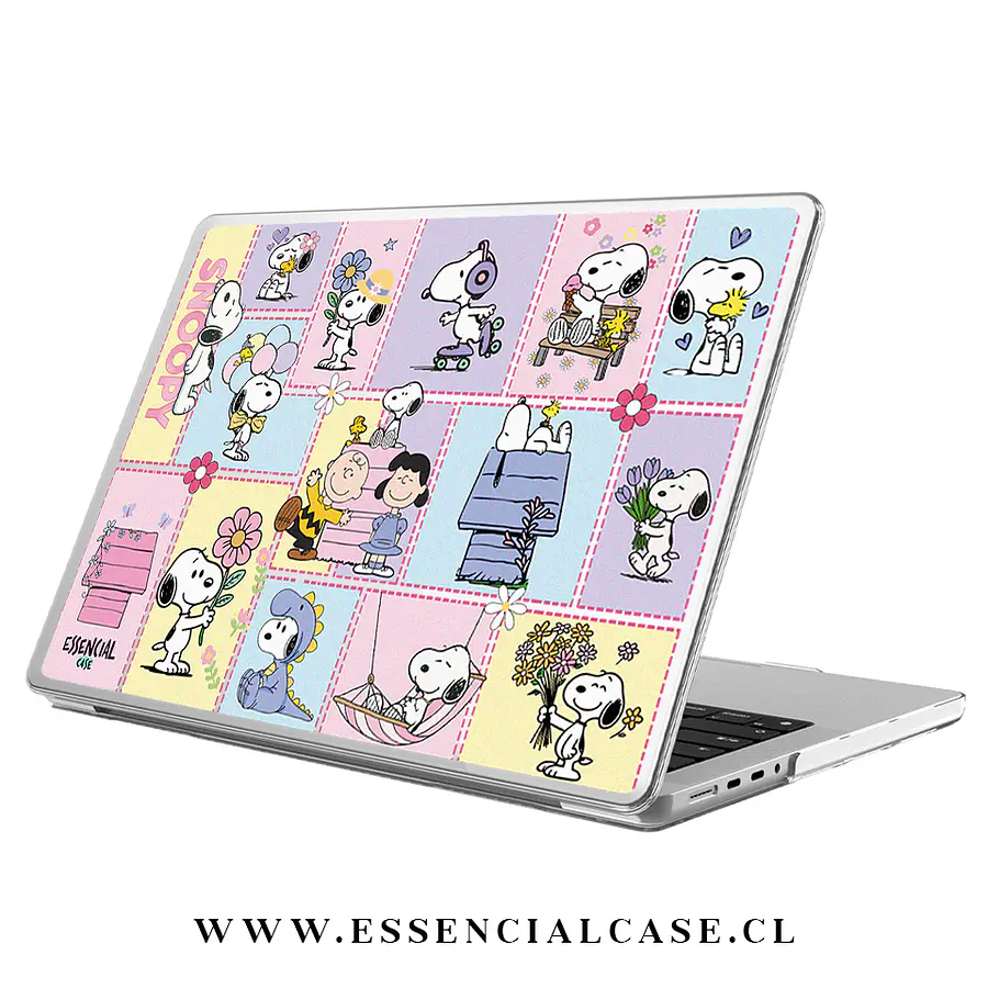 Carcasa Macbook diseño snoopy friends