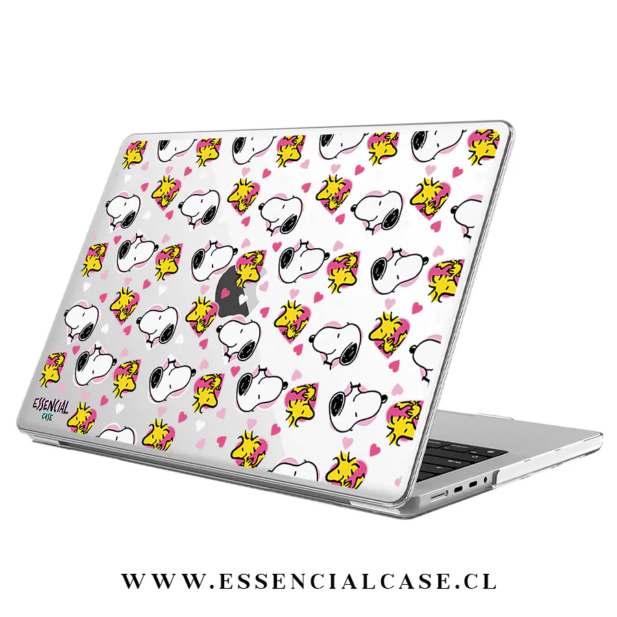 Carcasa Macbook diseño snoopy y woodstock