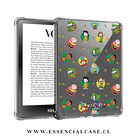 Carcasa transparente Kindle - Kobo diseño snoopy friends 