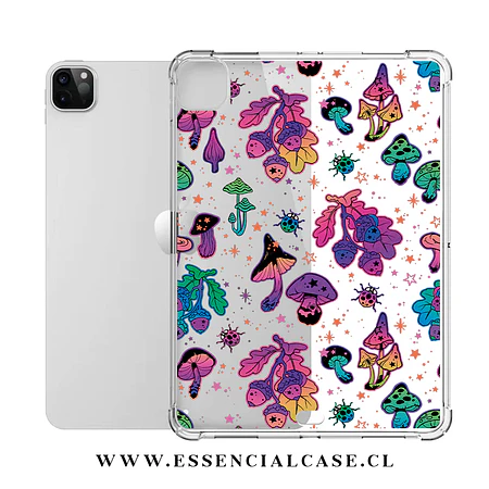 Carcasa iPad transparente SIN ranura diseño mystic color