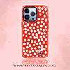 Carcasa diseño puntos blancos