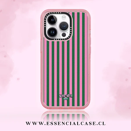 Carcasa diseño lineas verde