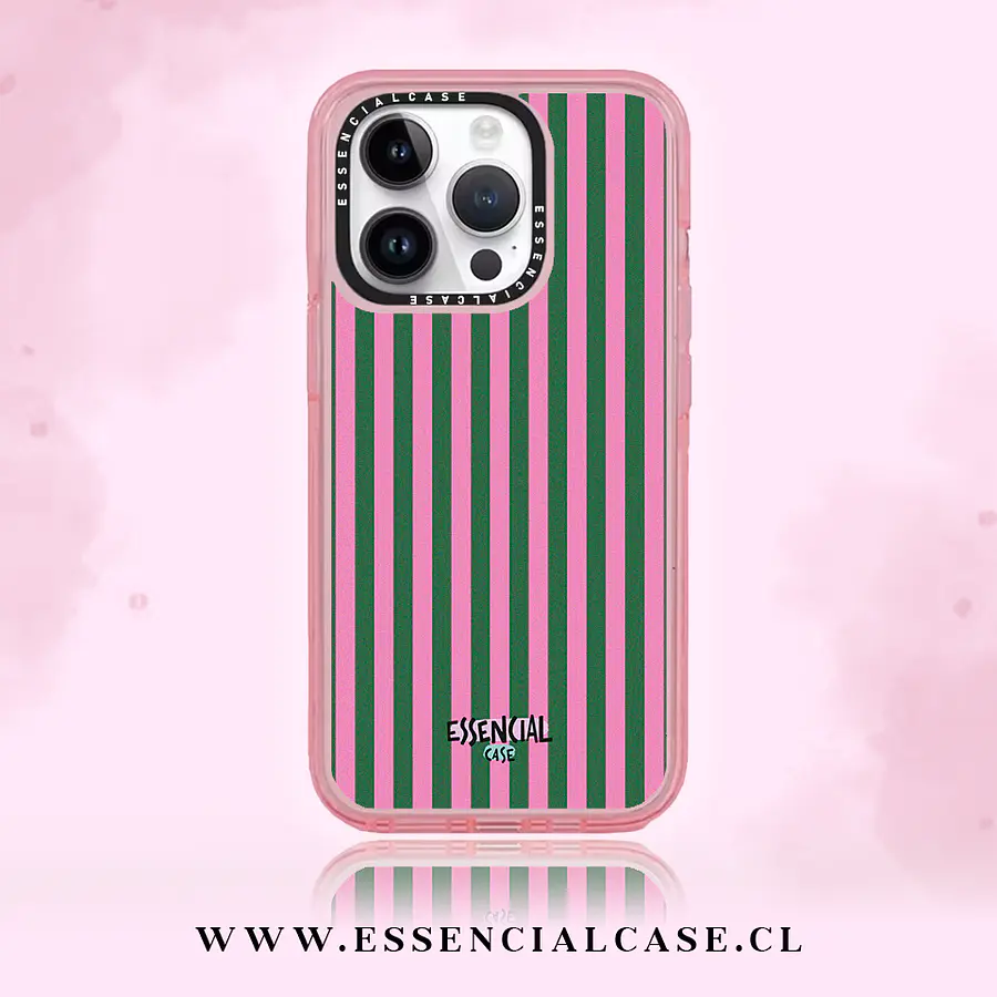 Carcasa diseño lineas verde