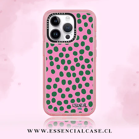 Carcasa diseño puntos verdes