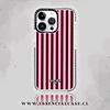 Carcasa diseño lineas burdeo